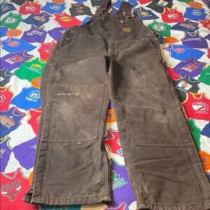 Carhartt Quilt lined Insulted Bib Coveralls 38/32